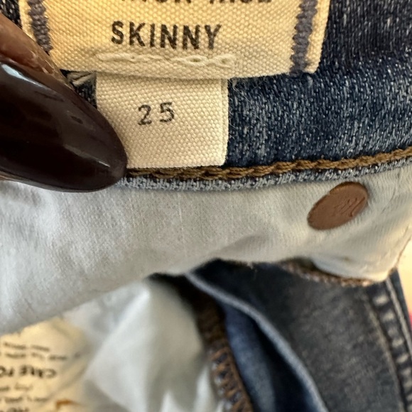 Madewell‎ 10" High-Rise Skinny Jeans Size 25 - Picture 8 of 10